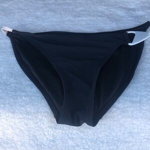Mid Coverage Swim Bikini Bottom Black Size Large Juniors 11-13